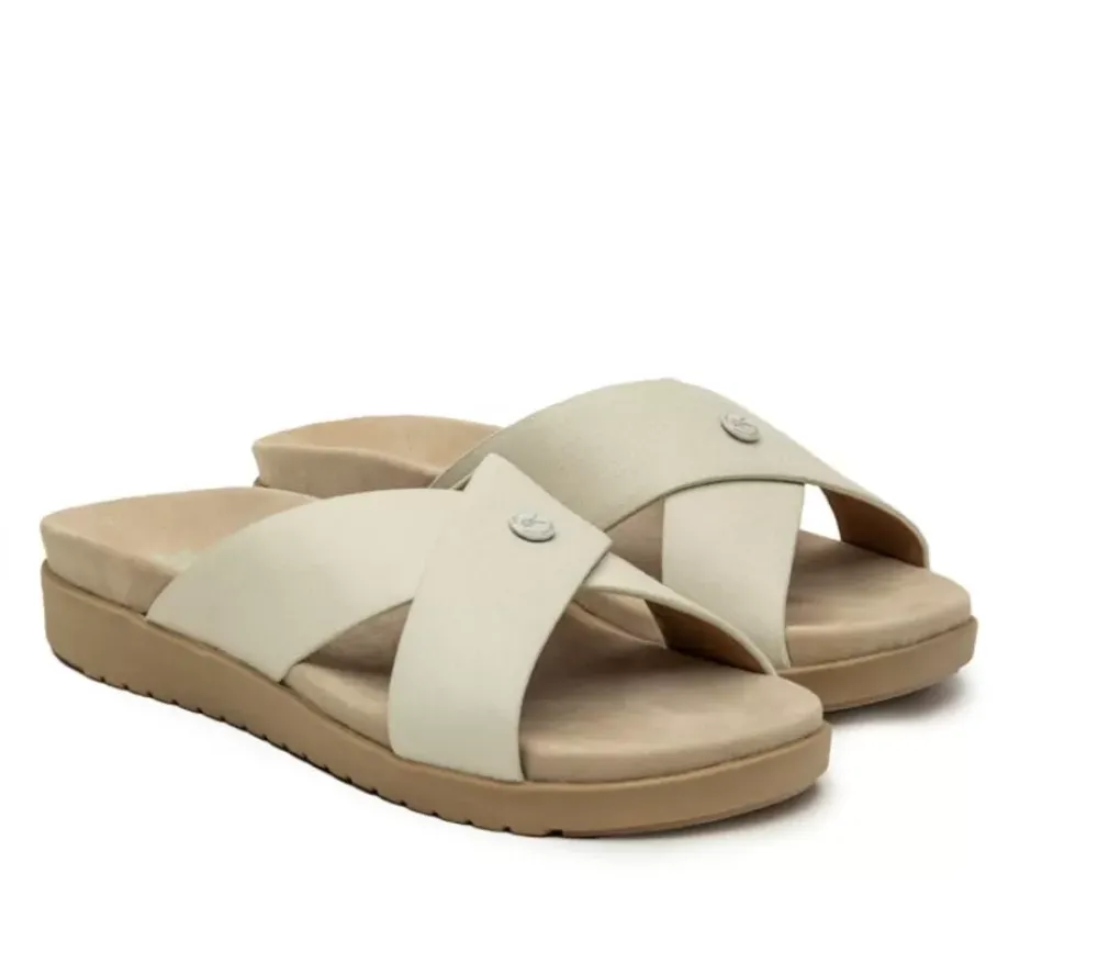 KURU Footwear Breeze Soft White-Buff Tan New