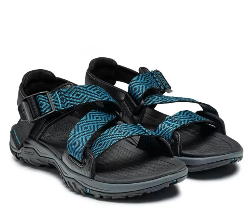 KURU Footwear Current Jet Black-Wailea Blue Clearance