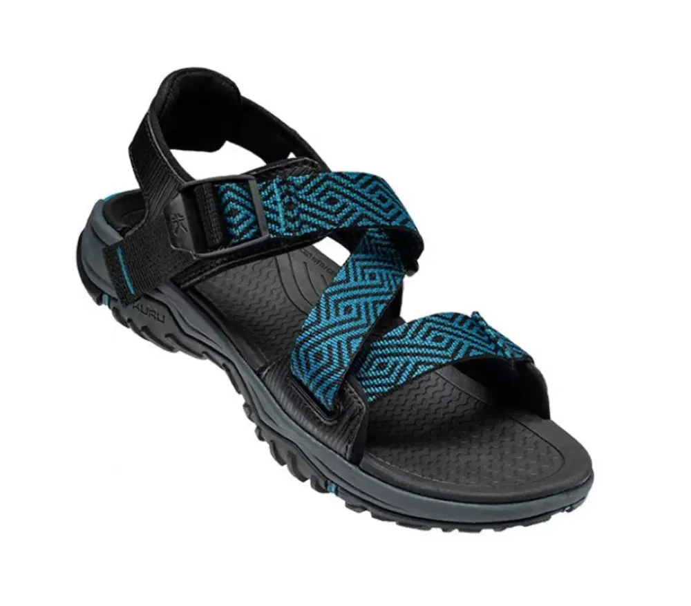 KURU Footwear Current Jet Black-Wailea Blue Clearance