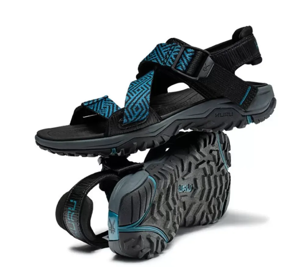 KURU Footwear Current Jet Black-Wailea Blue Clearance