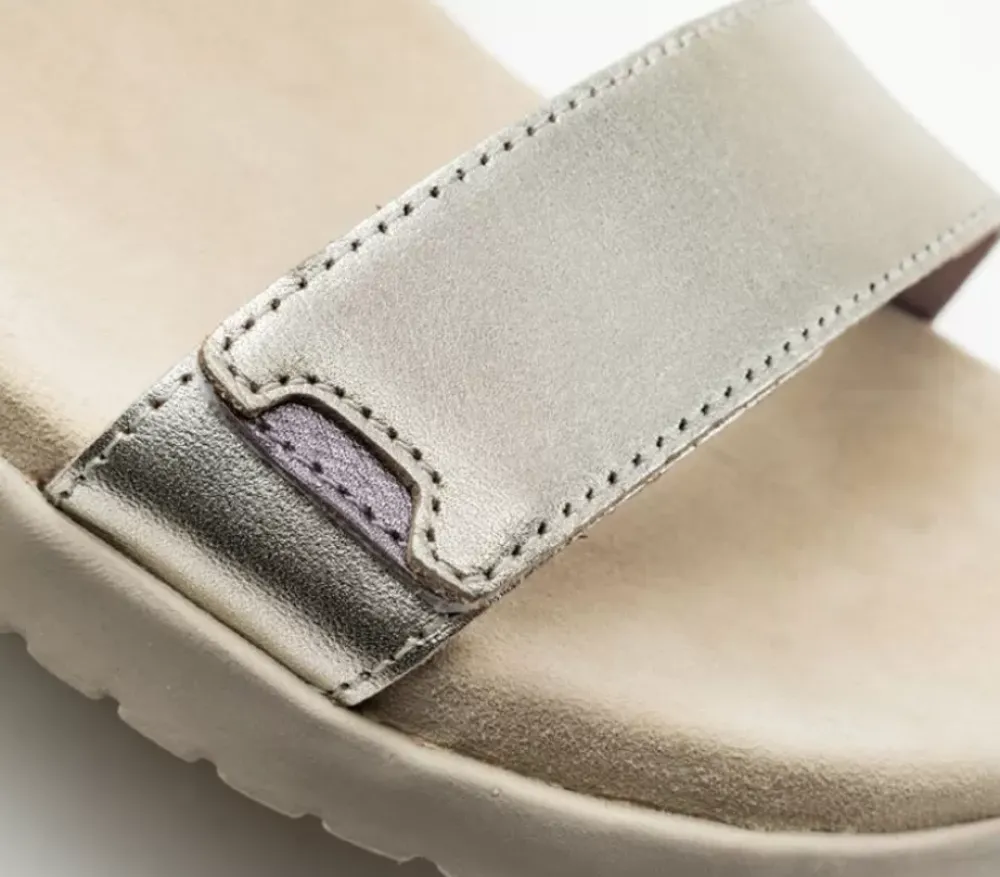KURU Footwear Glide Taupe-Metallic Clearance