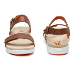 KURU Footwear Glide Walnut Brown-Blood Orange Outlet