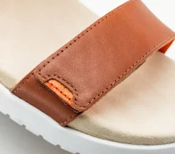 KURU Footwear Glide Walnut Brown-Blood Orange Outlet
