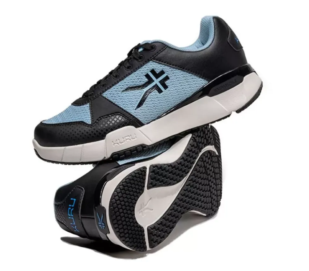 KURU Footwear Quantum 2.0 Jet Black-Misty Blue-2.0