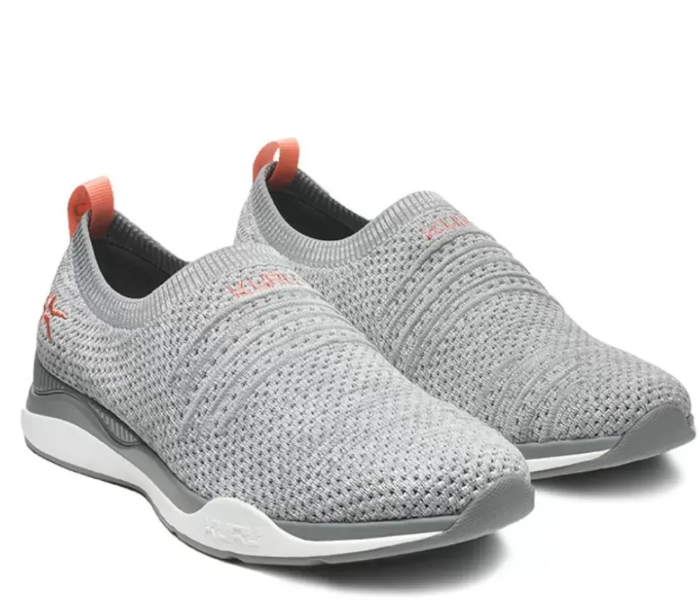 KURU Footwear Stride Heather Gray-White-Peach Pink