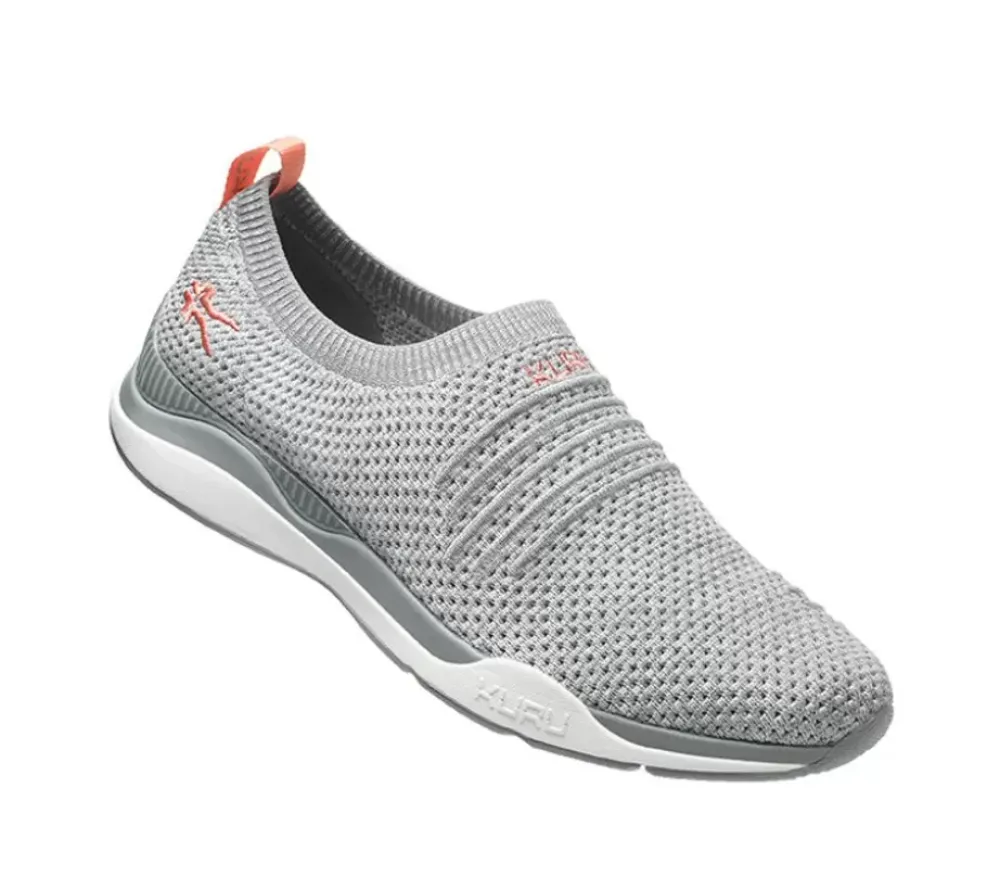 KURU Footwear Stride Heather Gray-White-Peach Pink
